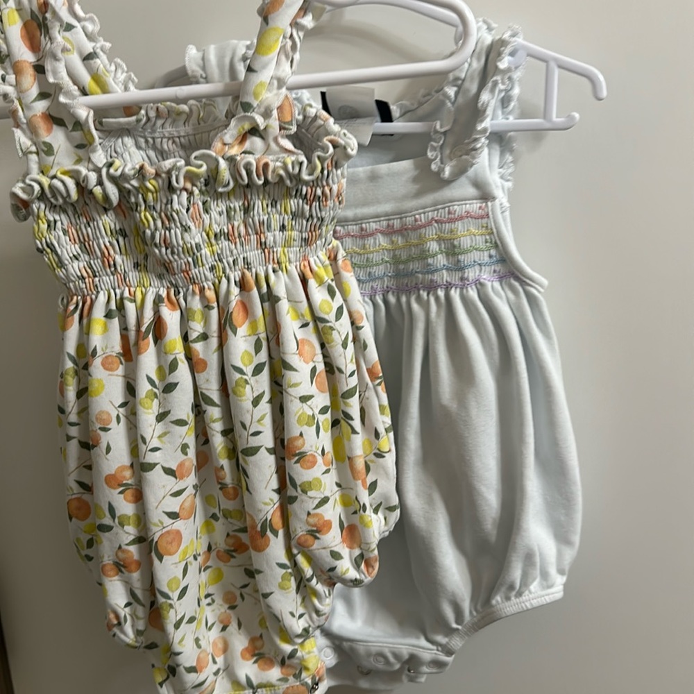 Ruth and Ralph 2 rompers